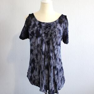 Advance Apparels Boho Tunic Blouse with Tassels and Cold Shoulder Free Size